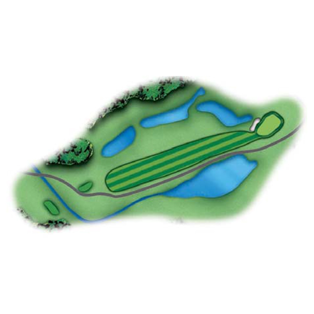 軽井沢７２ゴルフ 西コース ゴールドコースOUT3番ホール コース図