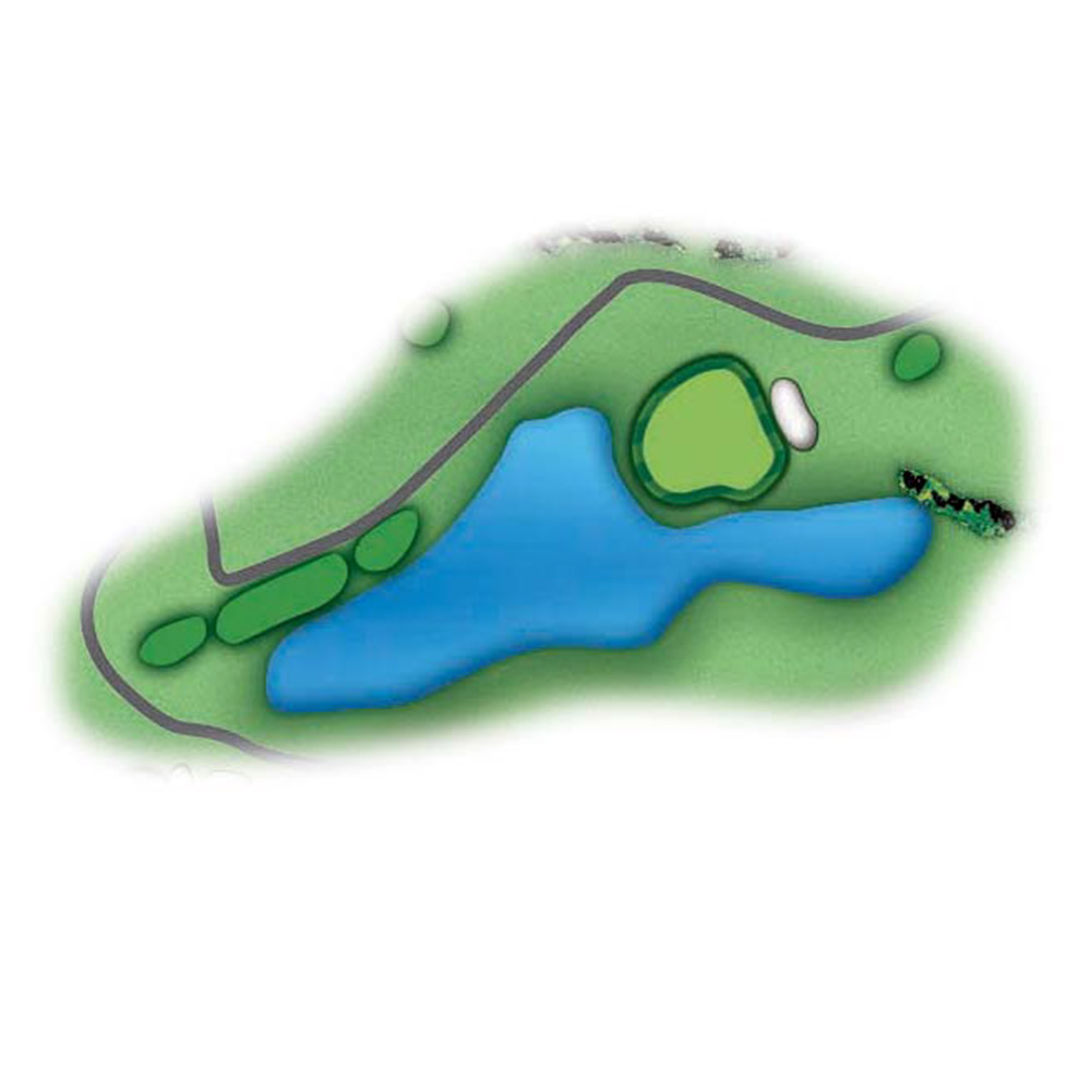 軽井沢７２ゴルフ 西コース ゴールドコースOUT7番ホール コース図