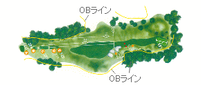 ミルフィーユゴルフクラブ IN10番ホール コース図