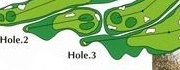 豊岡国際カントリークラブ 岩室コース3番ホール コース図