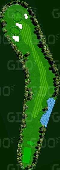 狭山ゴルフ・クラブ 東6番ホール コース図