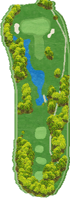安達太良カントリークラブ OUT7番ホール コース図