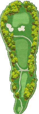 名神八日市カントリー倶楽部 鈴鹿コース6番ホール コース図