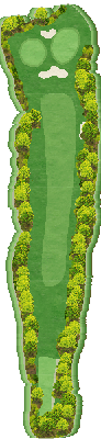 相模野カントリー倶楽部 相模コース7番ホール コース図