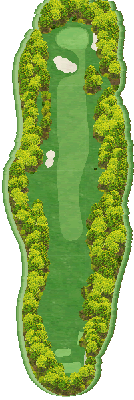 ツキサップゴルフクラブ OUT3番ホール コース図