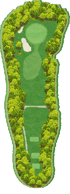 ツキサップゴルフクラブ OUT5番ホール コース図