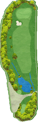 神田ゴルフクラブ 1-9 HOLE3番ホール コース図