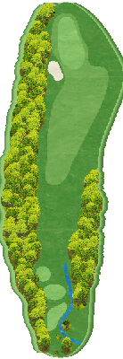 神田ゴルフクラブ 1-9 HOLE4番ホール コース図