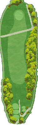 神田ゴルフクラブ 1-9 HOLE6番ホール コース図
