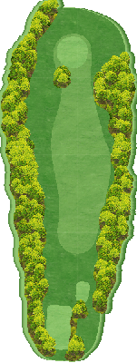 神田ゴルフクラブ 1-9 HOLE8番ホール コース図