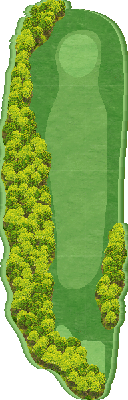 神田ゴルフクラブ 10-18 HOLE4番ホール コース図