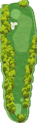 神田ゴルフクラブ 10-18 HOLE5番ホール コース図