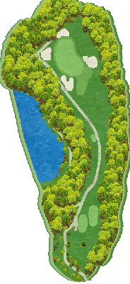 岩国センチュリーゴルフクラブ OUT3番ホール コース図
