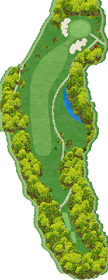 岩国センチュリーゴルフクラブ OUT5番ホール コース図