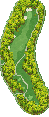 リージャスクレストゴルフクラブ グランド IN14番ホール コース図