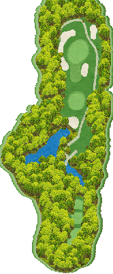 兵庫カンツリー倶楽部 OUT3番ホール コース図