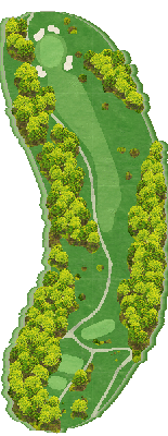 富士リゾートカントリークラブ OUT8番ホール コース図