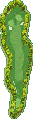 Jゴルフ鶴ヶ島 IN2番ホール コース図