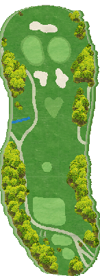 美岳カントリークラブ 御岳コース4番ホール コース図