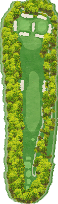 千葉夷隅ゴルフクラブ 南6番ホール コース図