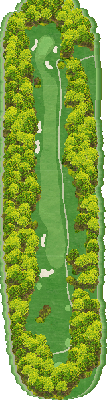 雫石ゴルフ場 から松コースOUT3番ホール コース図