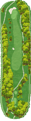 雫石ゴルフ場 かえでコースOUT5番ホール コース図