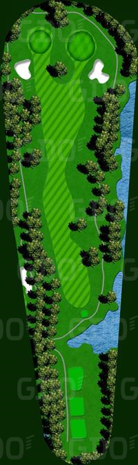 浜松シーサイドゴルフクラブ IN13番ホール コース図