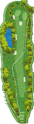 菊川カントリークラブ OUT2番ホール コース図