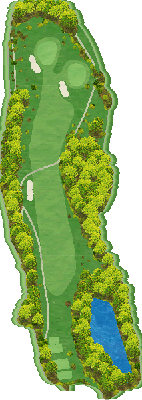菊川カントリークラブ IN10番ホール コース図
