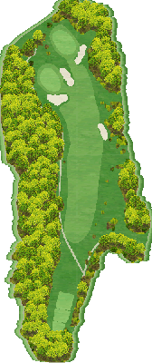菊川カントリークラブ IN12番ホール コース図