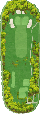 日本カントリークラブ OUT6番ホール コース図