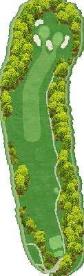 日本カントリークラブ IN10番ホール コース図