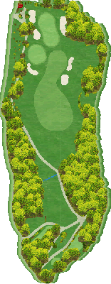 三田ゴルフクラブ IN13番ホール コース図