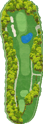 チェリーゴルフ宇土コース OUT8番ホール コース図