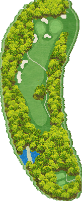 伊東カントリークラブ OUT6番ホール コース図