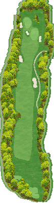 八重桜カントリークラブ OUT7番ホール コース図