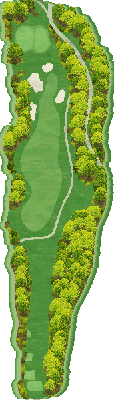 八重桜カントリークラブ IN16番ホール コース図