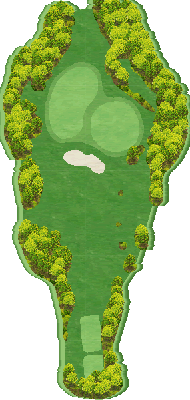 八重桜カントリークラブ IN17番ホール コース図