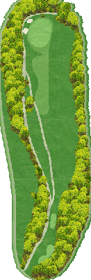 箱根園ゴルフ場 IN7番ホール コース図