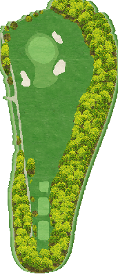 コート旭川カントリークラブ IN12番ホール コース図