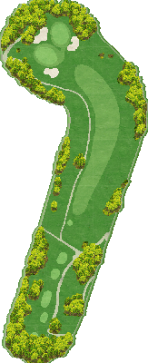 木更津ゴルフクラブ OUT3番ホール コース図