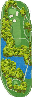 美らオーチャードゴルフ倶楽部 OUT6番ホール コース図