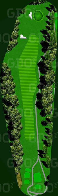 東京ロイヤルゴルフ倶楽部 NORTH7番ホール コース図