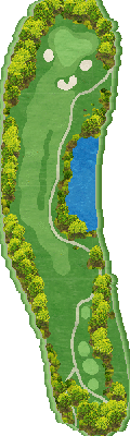 キャメルゴルフ＆ホテルリゾート OUT2番ホール コース図