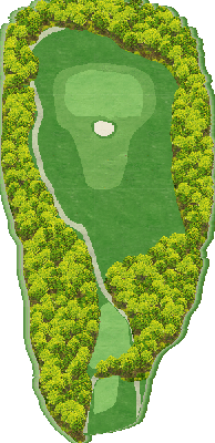 大間々ゴルフクラブ OUT4番ホール コース図