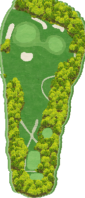 小山ゴルフクラブ OUT3番ホール コース図