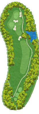 賀茂カントリークラブ OUT7番ホール コース図