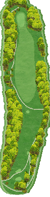 徳山カントリークラブ OUT8番ホール コース図