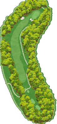 徳山カントリークラブ IN12番ホール コース図