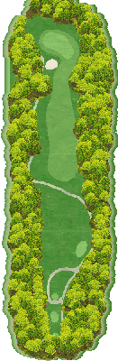 徳山カントリークラブ IN13番ホール コース図